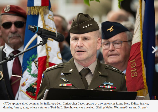 Eisenhower statue unveiled at one of first villages liberated by Allied troops in France