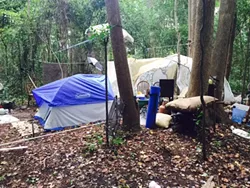 Two arrested at homeless camp