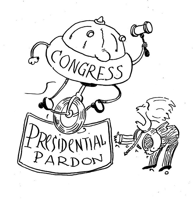 Can Congress override a presidential pardon?